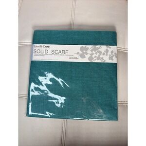 Naturally Knotty Baw Turquoise 50% Wool 50% Viscose Wrap Scarf Unisex 28x70"